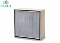 Fibra de vidrio plisada profunda del filtro de aire de KLAIR Hepa con resistencia final del PA 600
