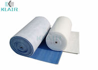 Rollo material sintético azul blanco de los filtros de aire de la cabina de espray para pre el filtro