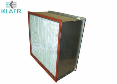 Filtro de aire de alta temperatura de la fibra de vidrio micro con el marco doble del Sus del jefe
