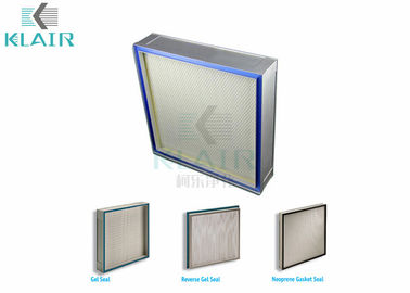 Mini filtro de aire del gel de silicona del plisado, filtros reversos de Hepa del sello del gel para el sitio limpio